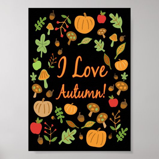 Ik hou van de herfst! poster (Voorkant)