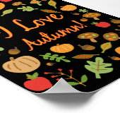 Ik hou van de herfst! poster (Hoek)