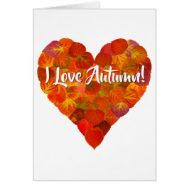 Ik hou van de herfst.—Red Aspen Leaf Heart 1