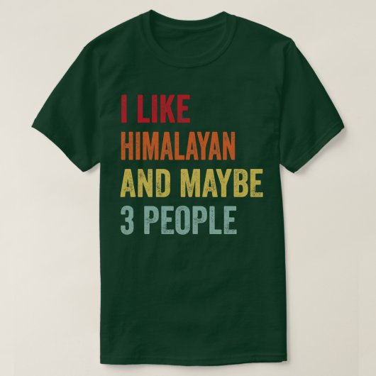 Ik hou van de Himalaya, misschien 3 mensen T-shirt (Design voorkant)