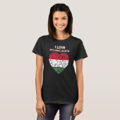 Ik hou van de Hongaarse vlag als Hongaars Hongarij T-shirt (Voorkant volledig)