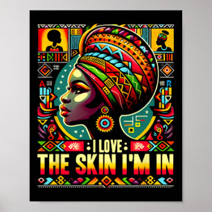 Ik hou van de huid waarin ik zit Black History Mon Poster