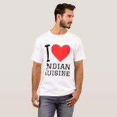 Ik hou van de Indiase keuken T-shirt (Voorkant volledig)
