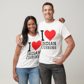 Ik hou van de Indiase keuken T-shirt (Unisex)
