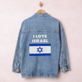 Ik hou van de Israëlische vlag pro-Israël Denim Jacket (Hangar)