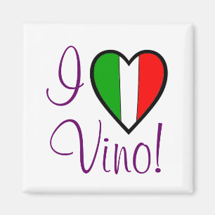 Ik hou van de Italiaanse vlag Magneet