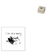 Ik hou van de jacht op herten rubberstempel (Gestempeld)