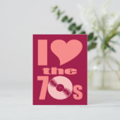 Ik hou van de jaren 70 kaart (Staand voorkant)