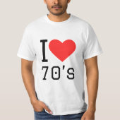Ik hou van de jaren 70 t-shirt (Voorkant)