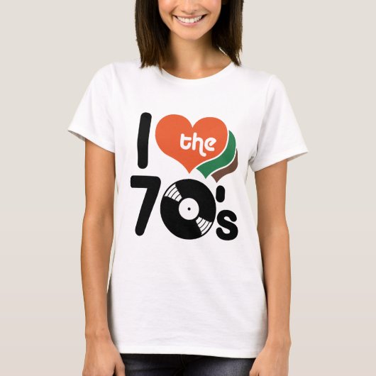 Ik hou van de jaren '70 t-shirt (Voorkant)