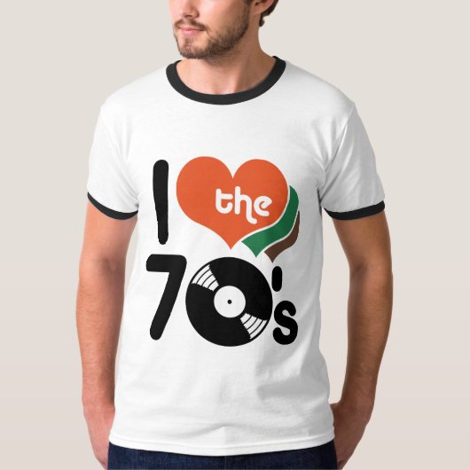 Ik hou van de jaren '70 t-shirt (Voorkant)