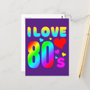 Ik hou van de jaren 80 briefkaart