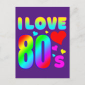 Ik hou van de jaren 80 briefkaart (Voorkant)