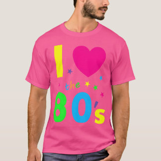 Ik hou van de jaren 80 grappig t-shirt