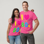 Ik hou van de jaren 80 grappig t-shirt (Unisex)