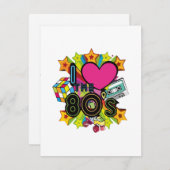 ik hou van de jaren 80 informatiekaartje (Voorkant / Achterkant)