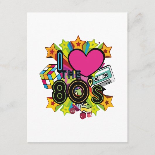 ik hou van de jaren 80 informatiekaartje (Voorkant)