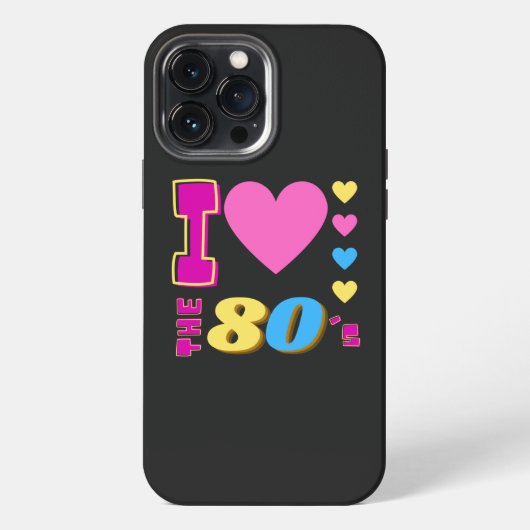 Ik hou van de jaren 80 iPhone hoesje (Achterkant)