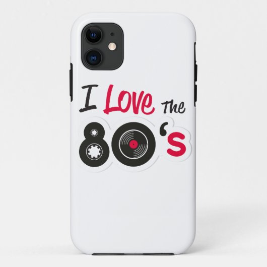 Ik hou van de jaren '80 Retro Design  cadeau Case-Mate iPhone Case (Achterkant)