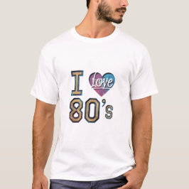 Ik hou van de jaren 80 - Retro Design T-shirt