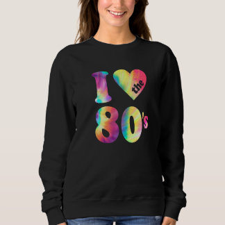 Ik hou van de jaren 80 Retro jaren 80 Feestkostuum Trui