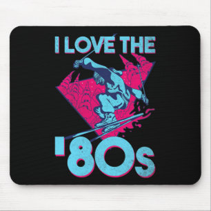 Ik hou van de jaren 80, Retro Ski Vintage 80s 90s  Muismat