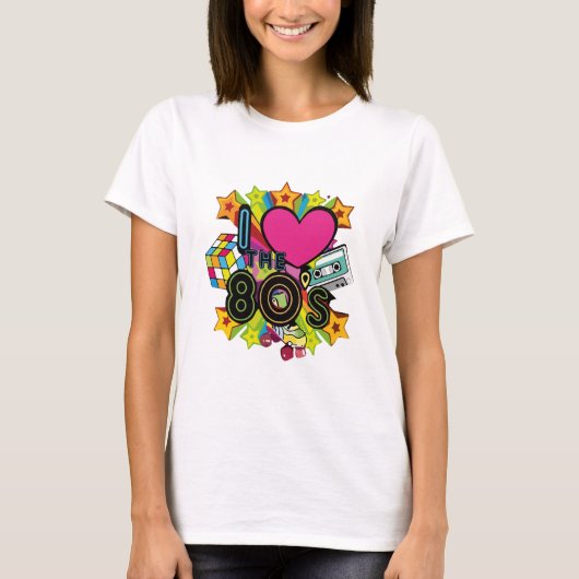ik hou van de jaren 80 t-shirt (Voorkant)