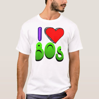 Ik hou van de jaren 80 t-shirt