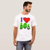 Ik hou van de jaren 80 t-shirt (Voorkant volledig)