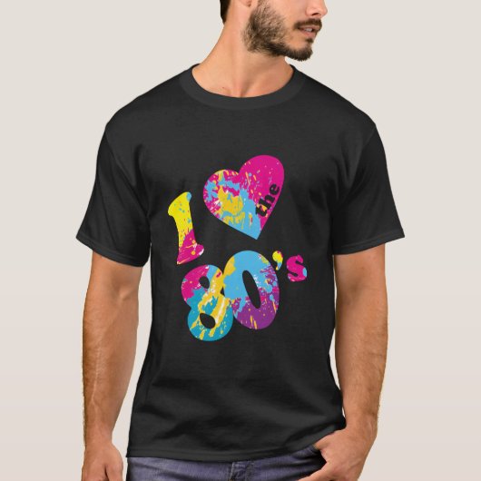 Ik hou van de jaren 80 t-shirt (Voorkant)