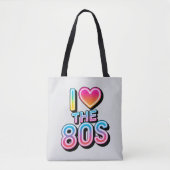 Ik hou van de jaren 80 tote bag (Voorkant)