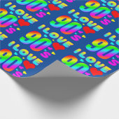 ik hou van de jaren 90 cadeaupapier (Hoek)