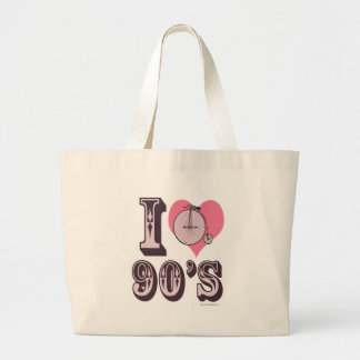 Ik hou van de jaren '90 grote tote bag