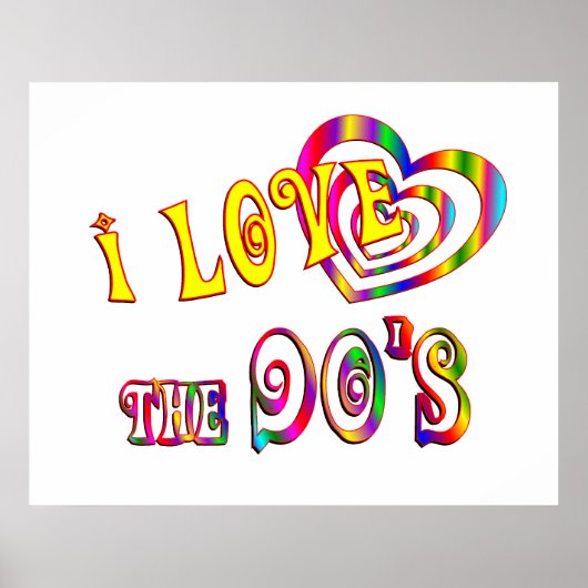 Ik hou van de jaren '90 poster (Voorkant)