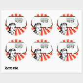 IK HOU VAN DE JAREN '90 RONDE STICKER (Vel)