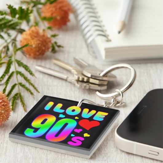 ik hou van de jaren 90 sleutelhanger (Voorkant Rechts)