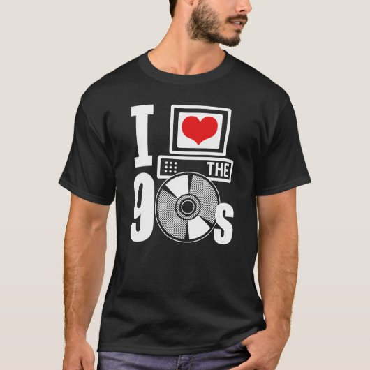 Ik hou van de jaren '90 t-shirt (Voorkant)