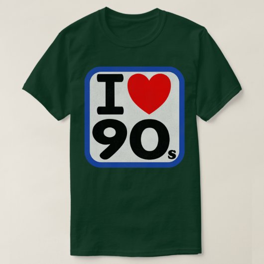 Ik hou van de jaren '90 t-shirt (Design voorkant)