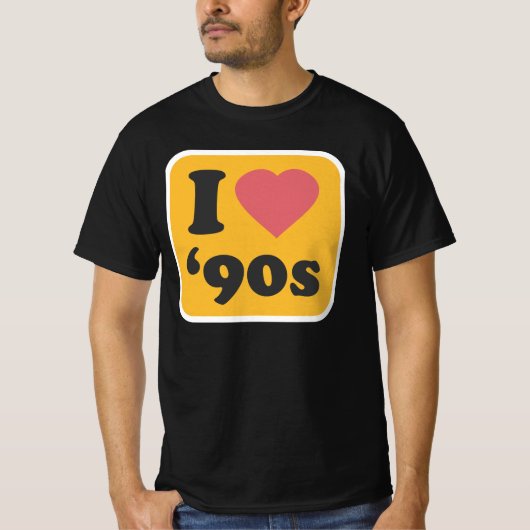 Ik hou van de jaren '90 t-shirt (Voorkant)