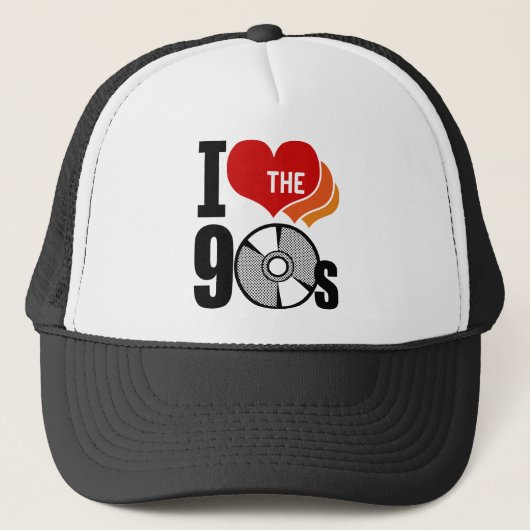 Ik hou van de jaren '90 trucker pet (Voorkant)