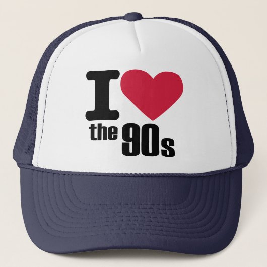 Ik hou van de jaren '90 trucker pet (Voorkant)