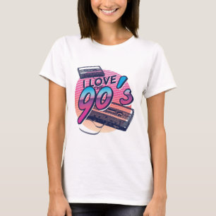 Ik hou van de jaren '90 van de grappige retrocessi t-shirt