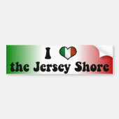 Ik hou van de Jersey Shore Bumpersticker (Voorkant)