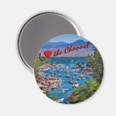 Ik hou van de kanaalmagneet magneet (Voorkant / Achterkant)