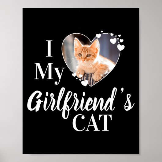Ik hou van de kat van mijn vriendin aangepaste fot poster (Voorkant)