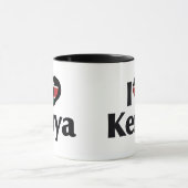 Ik hou van de Keniaanse vlag Mok (Midden)