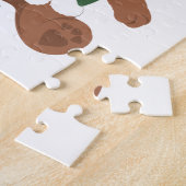 Ik hou van de Kerstman! KerstTeddy Bear Legpuzzel (Zijkant)