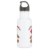 Ik hou van de Kerstman! KerstTeddy Bear Waterfles (Achterkant)