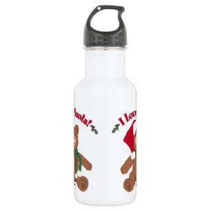 Ik hou van de Kerstman! KerstTeddy Bear Waterfles