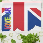 Ik hou van de keukenhanddoeken uit het Verenigd Ko (Gevouwen)